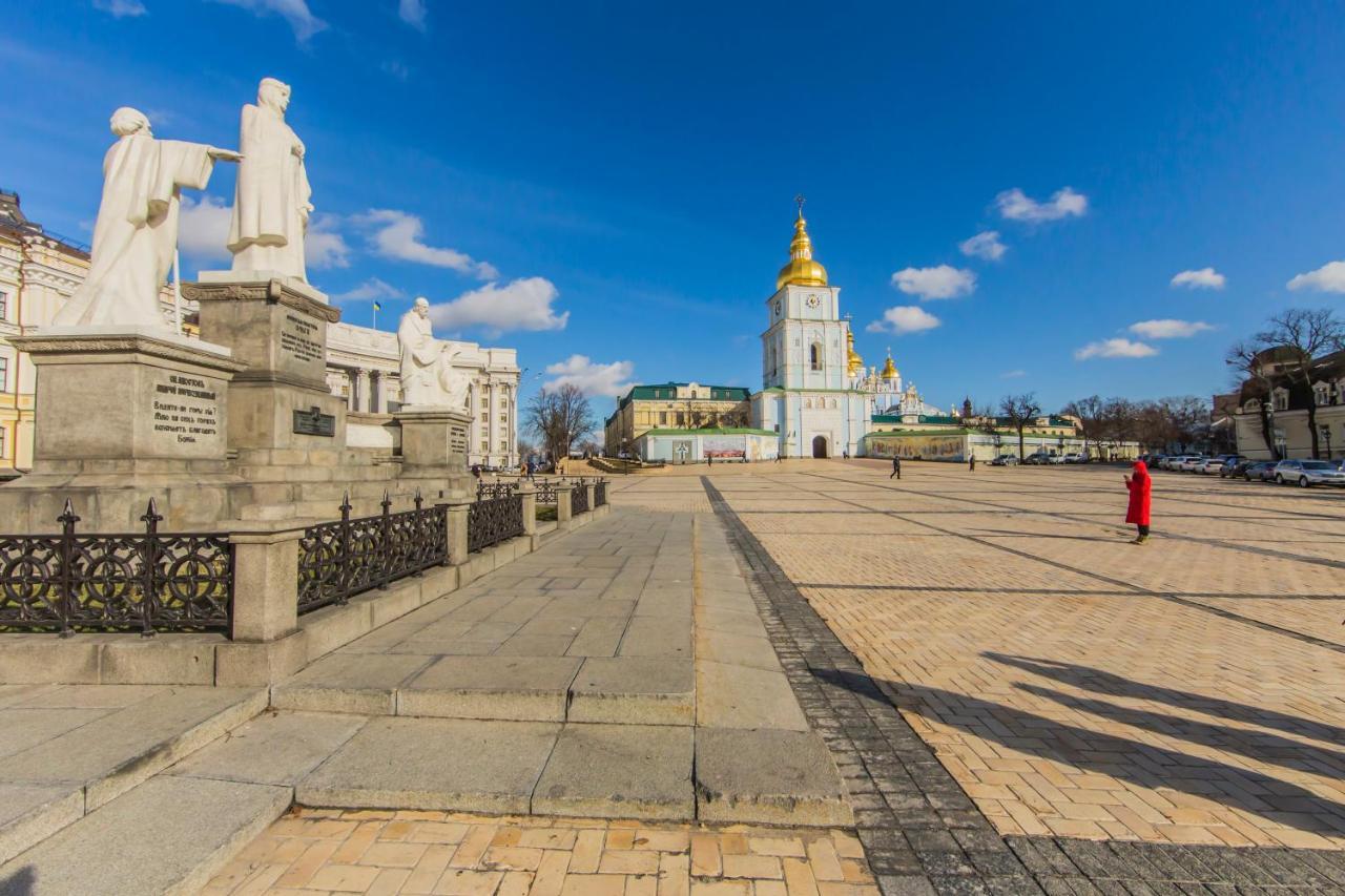 Роскошная Двухуровневая Квартира, Ул. Михайловская เคียฟ ภายนอก รูปภาพ